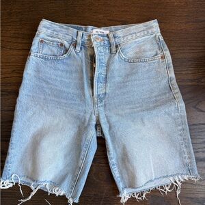 Re/Done Bermuda Denim Shorts